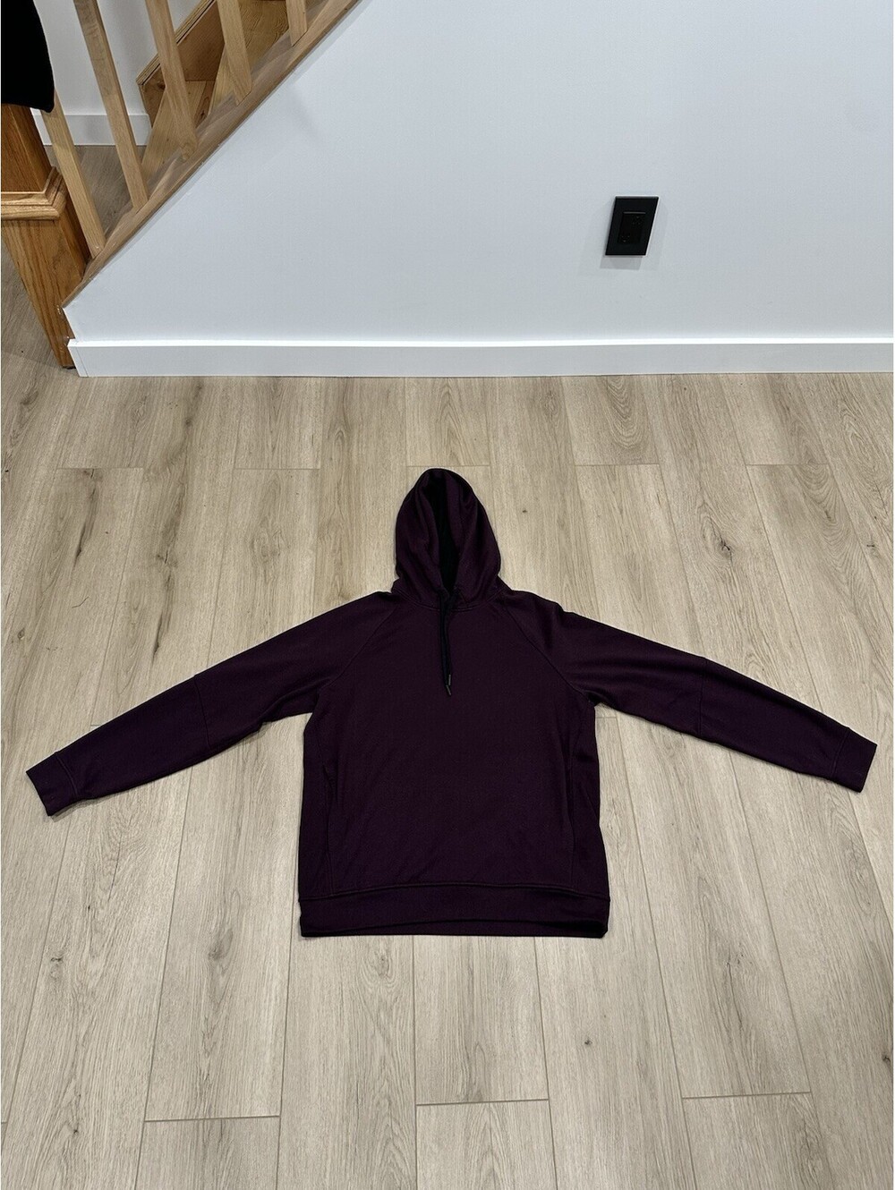 Lululemon Hoodie Mens Medium Maroon Pullover Sweatshirt